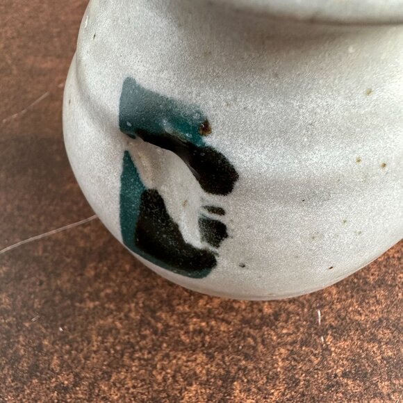 Mid Century Stoneware Pitcher Vase - Picture 11 of 16